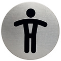 Durable Infobord pictogram Durable 4905 wc heren rond 83Mm