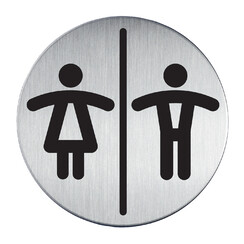 Infobord pictogram Durable 4920 toileten D/H rond 83Mm