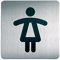 Durable Infobord pictogram Durable 4956 vierkant wc dames 150mm