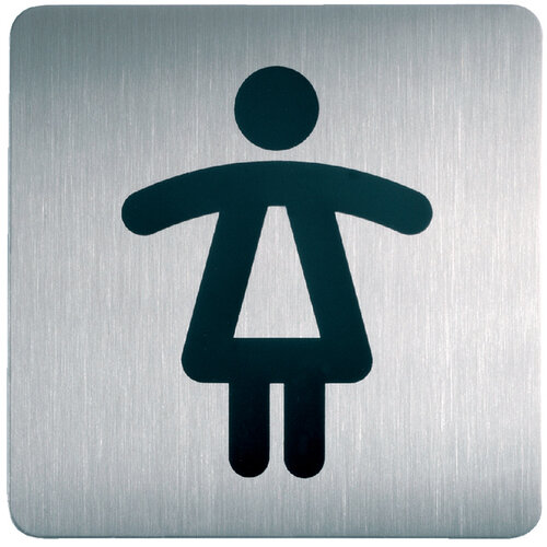 Durable Infobord pictogram Durable 4956 vierkant wc dames 150mm