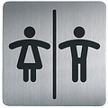 Durable Pictogramme Durable 4958 toilettes femmes/hommes carré 150mm