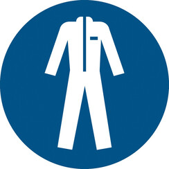 Pictogram Tarifold veiligheidskledij verplicht ø200mm