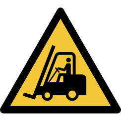 Pictogram Tarifold waarschuwing transportvoertuigen 200x176mm