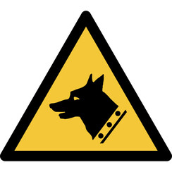 Pictogram Tarifold waarschuwing waakhond 200x176mm