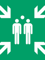 Tarifold Pictogram Tarifold verzamelplaats 200x200mm