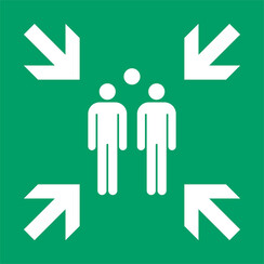 Pictogram Tarifold verzamelplaats 300x300mm