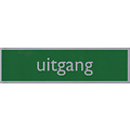 Posta Infobord pictogram uitgang 165x44mm