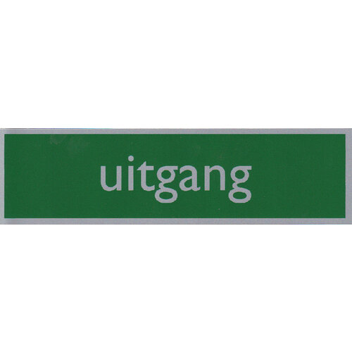 Posta Infobord pictogram uitgang 165x44mm