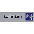 Posta Infobord pictogram toiletten dames/heren 165x44mm