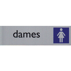 Infobord pictogram dames 165x44mm