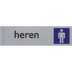 Infobord pictogram heren 165x44mm