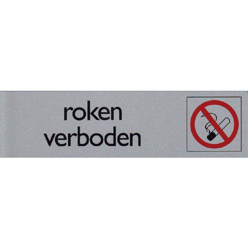 Posta Infobord pictogram roken verboden 165x44mm