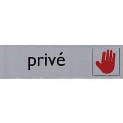 Infobord pictogram prive 165x44mm