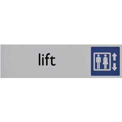 Plaque d'information pictogramme 'Lift' 165x44mm