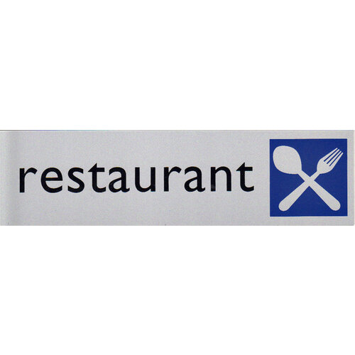 Posta Infobord pictogram restaurant 165x44mm