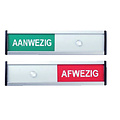 Posta Infobord aanwezig/afwezig 125x30mm