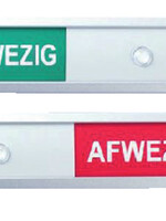 Posta Infobord aanwezig/afwezig 125x30mm