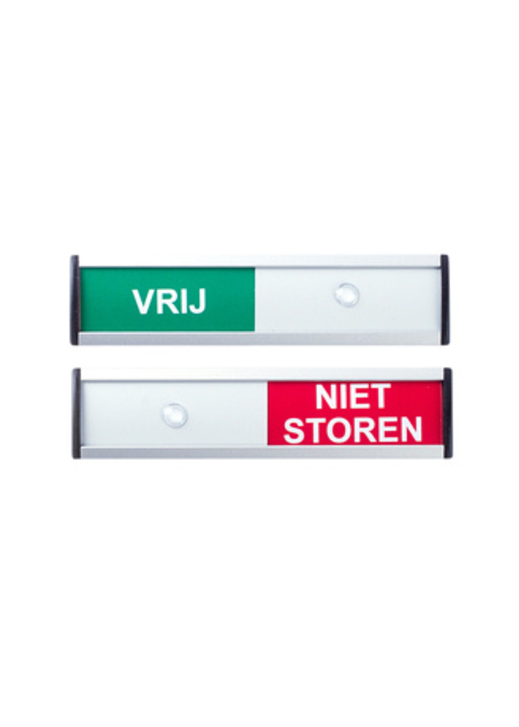 Posta Infobord vrij/niet storen 125x30mm