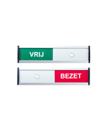 Posta Plaque Vrij/Bezet 125x30mm