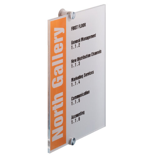 Durable Deurbordje Durable crystal sign 4825 210x297mm