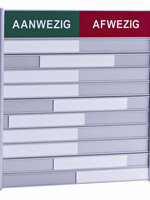 Posta Aan- afwezigheidsbord voor 10 namen