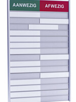 Posta Aan- afwezigheidsbord voor 15 namen