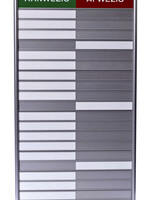 Posta Aan- afwezigheidsbord voor 20 namen