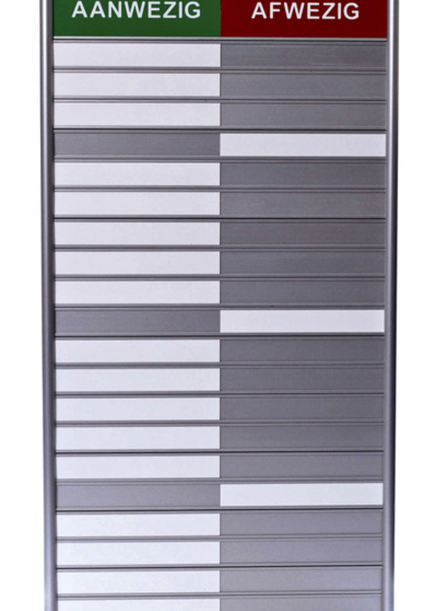 Posta Tableau de présence pour 20 noms