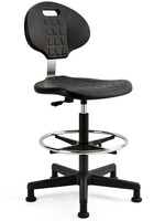 Euroseats Chaise de travail Euroseats Tarente Large noir