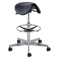 Euroseats Siège amazone Matera Large pieds croix alu hauteur 65-90,5cm