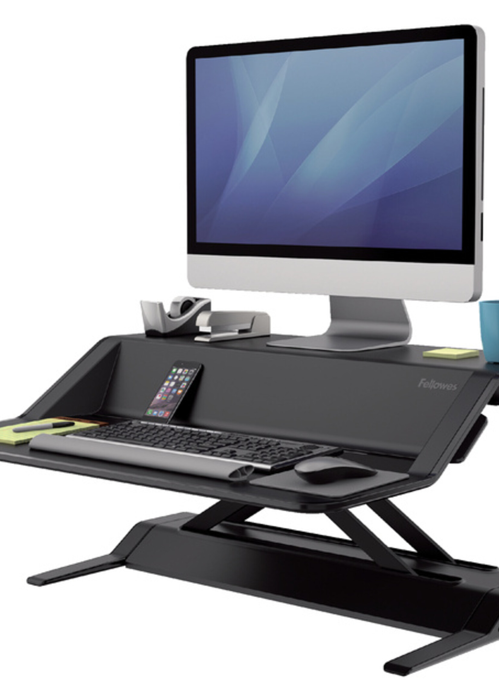 Fellowes Plate-forme Assis-Debout Fellowes Lotus noir