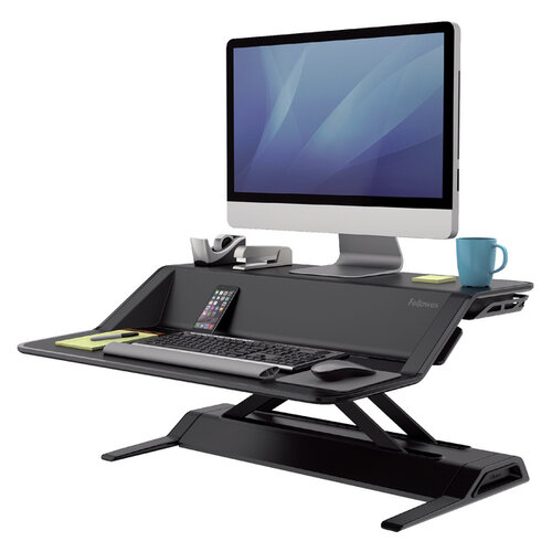 Fellowes Plate-forme Assis-Debout Fellowes Lotus noir