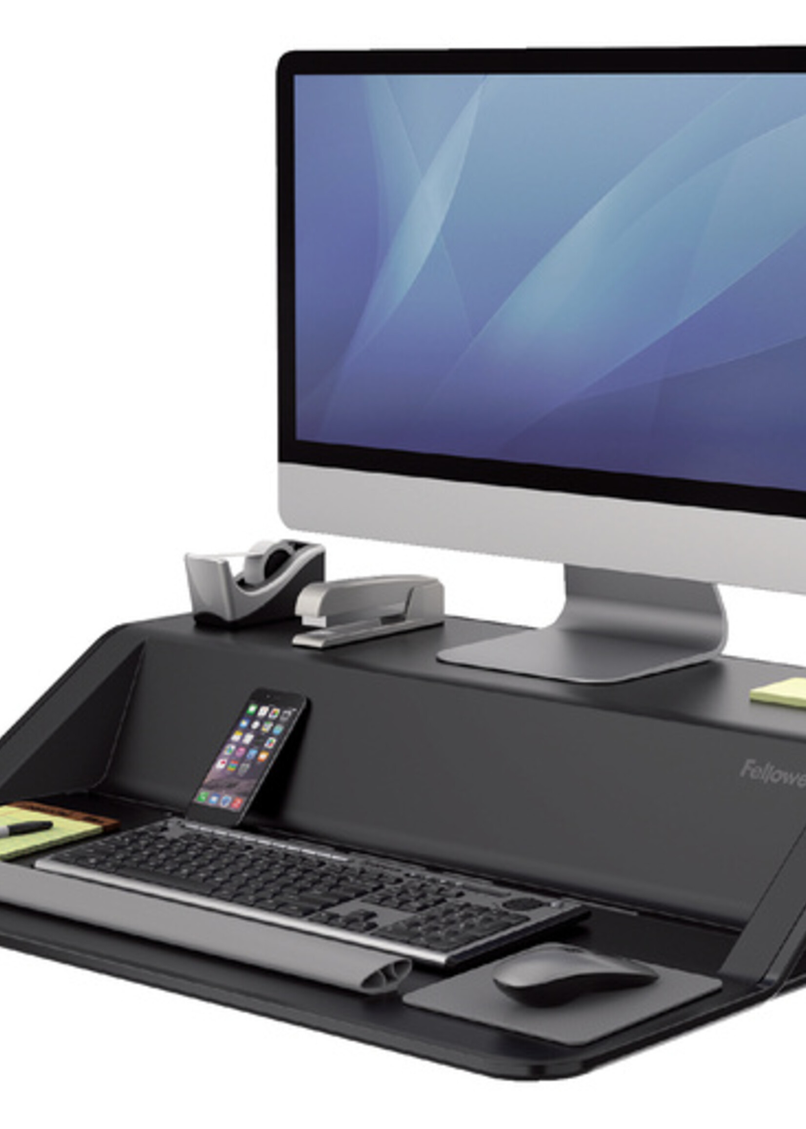 Fellowes Plate-forme Assis-Debout Fellowes Lotus noir