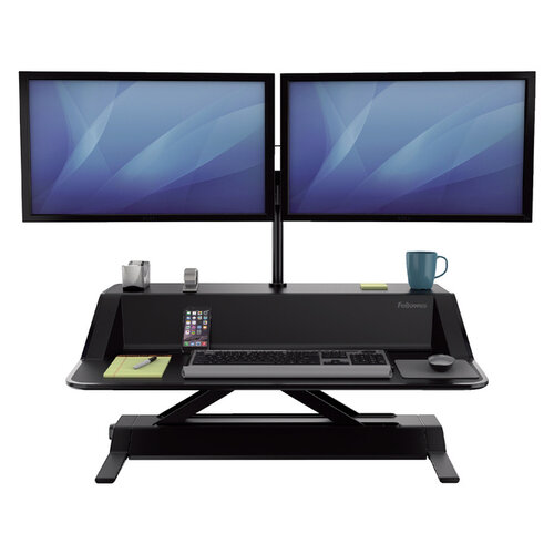 Fellowes Plate-forme Assis-Debout Fellowes Lotus noir