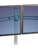 Fellowes Zit-Sta monitorarm Fellowes dubbel zwart