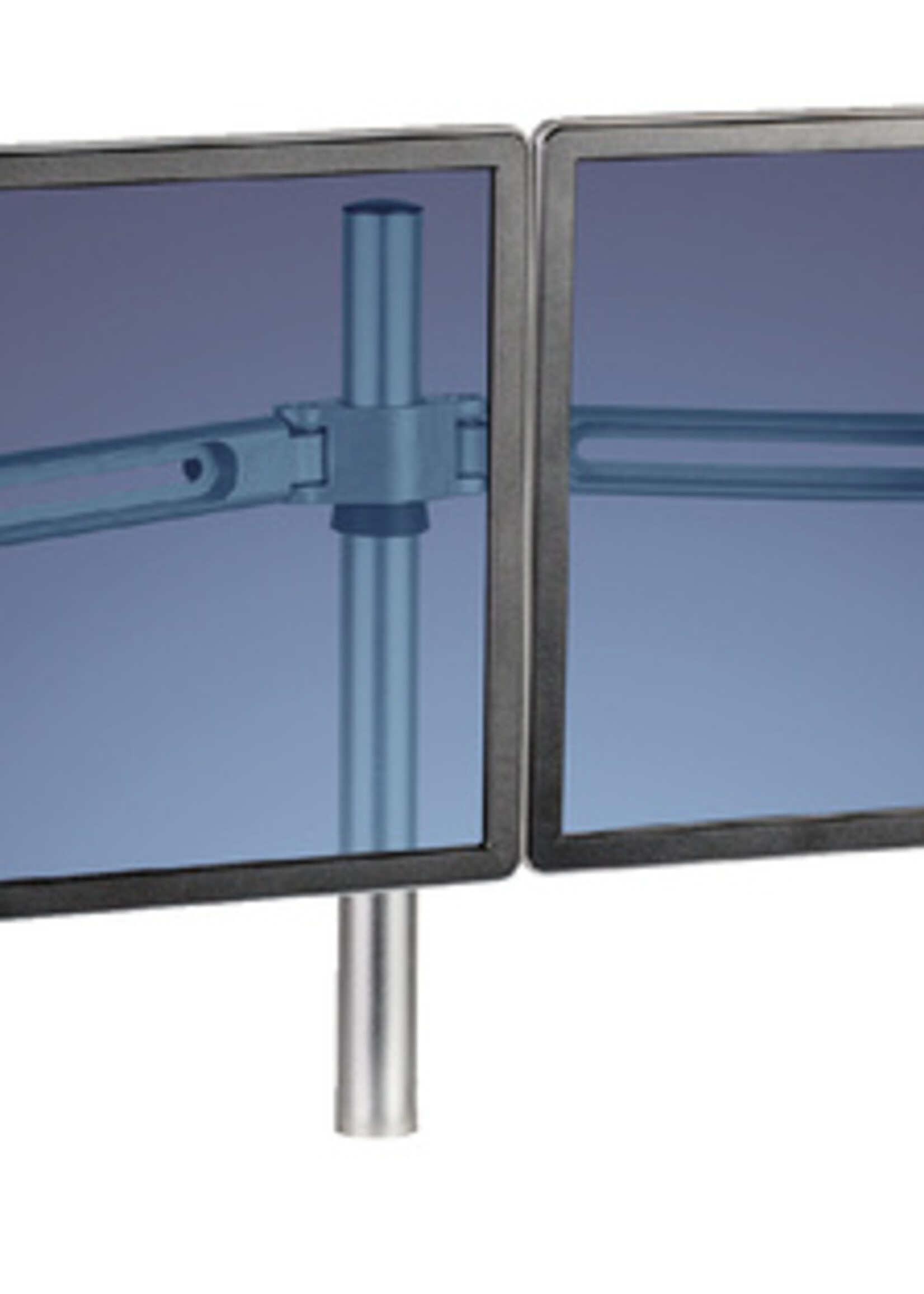 Fellowes Zit-Sta monitorarm Fellowes dubbel zwart