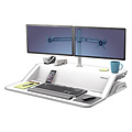 Fellowes Zit-Sta monitorarm Fellowes dubbel zwart