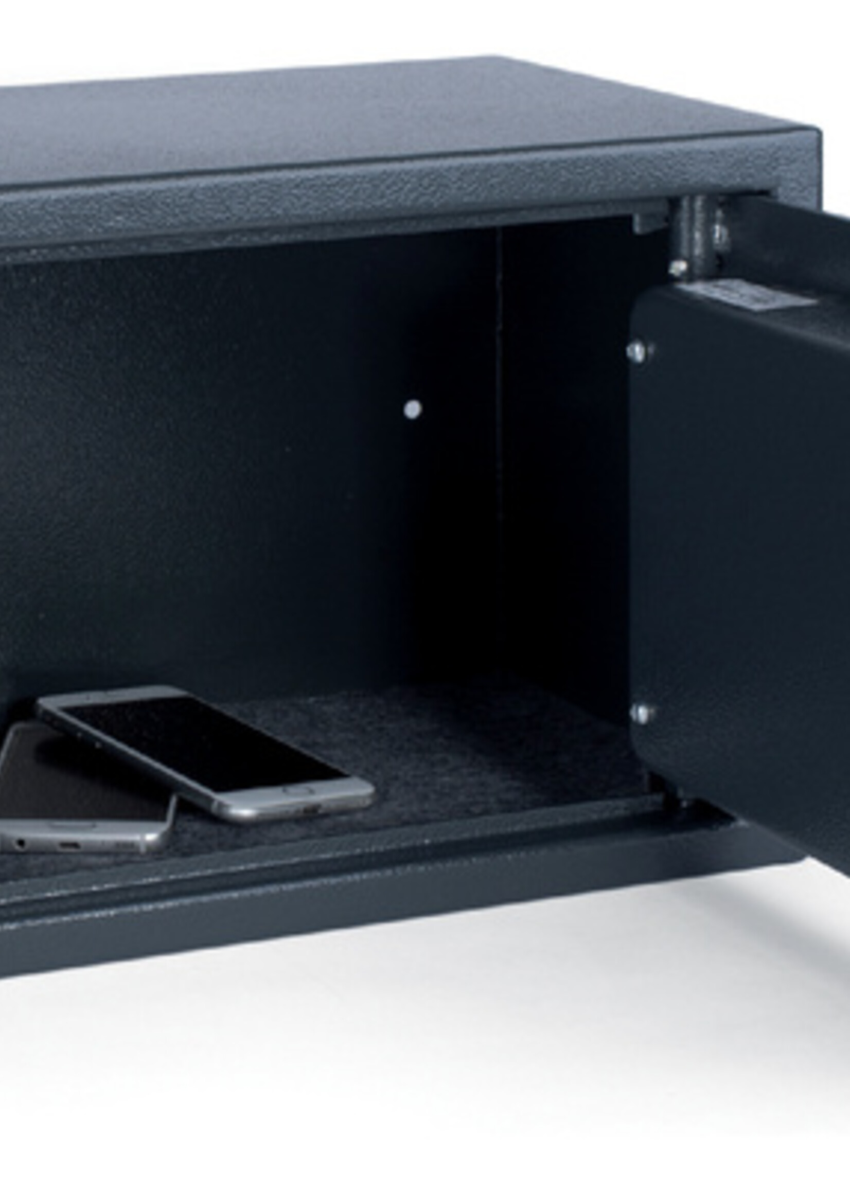 Pavo Coffre-fort Pavo 350x250x250mm à clé gris foncé