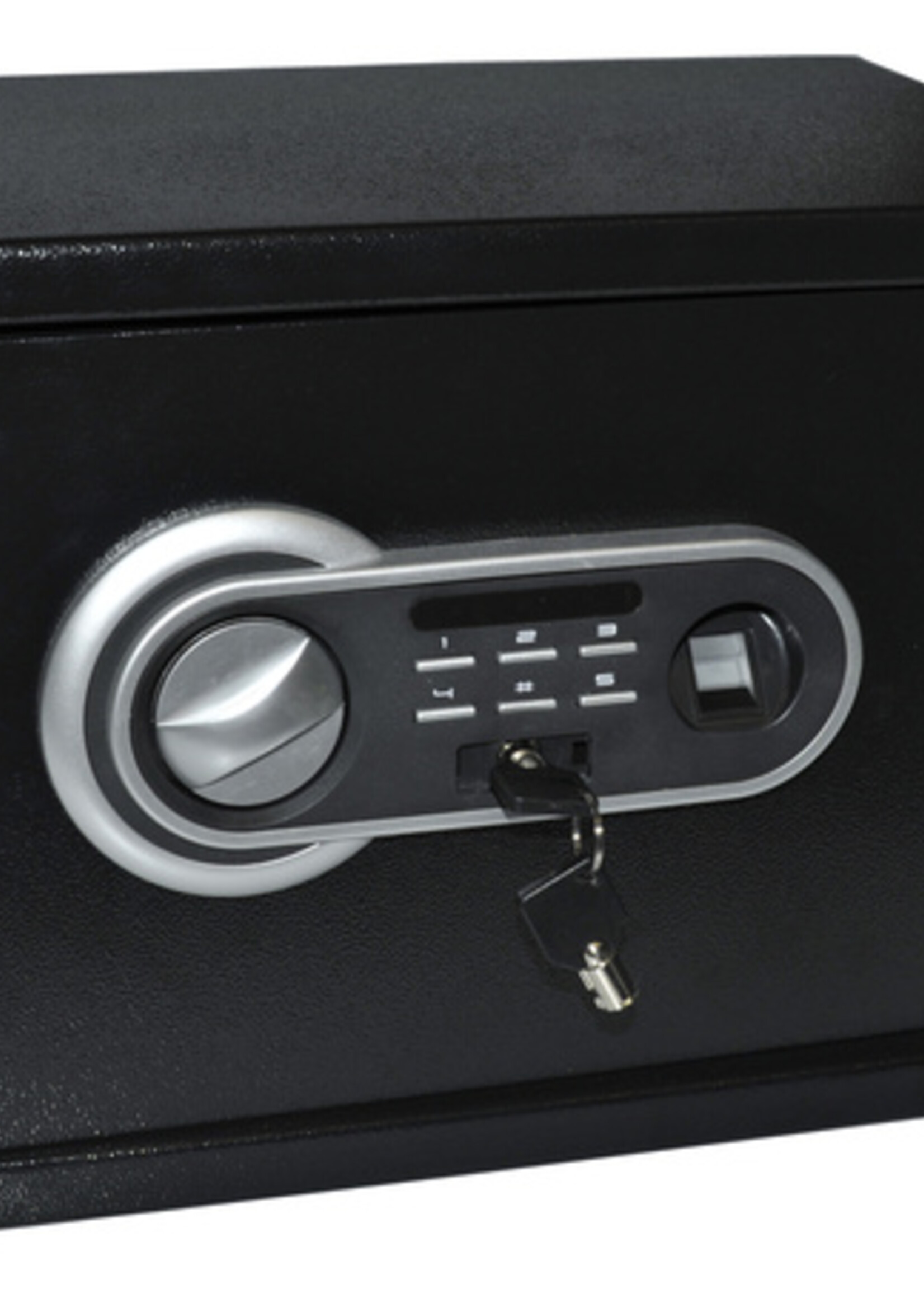 Pavo Coffre-fort Pavo 350x250x250mm empreintes digitales noir