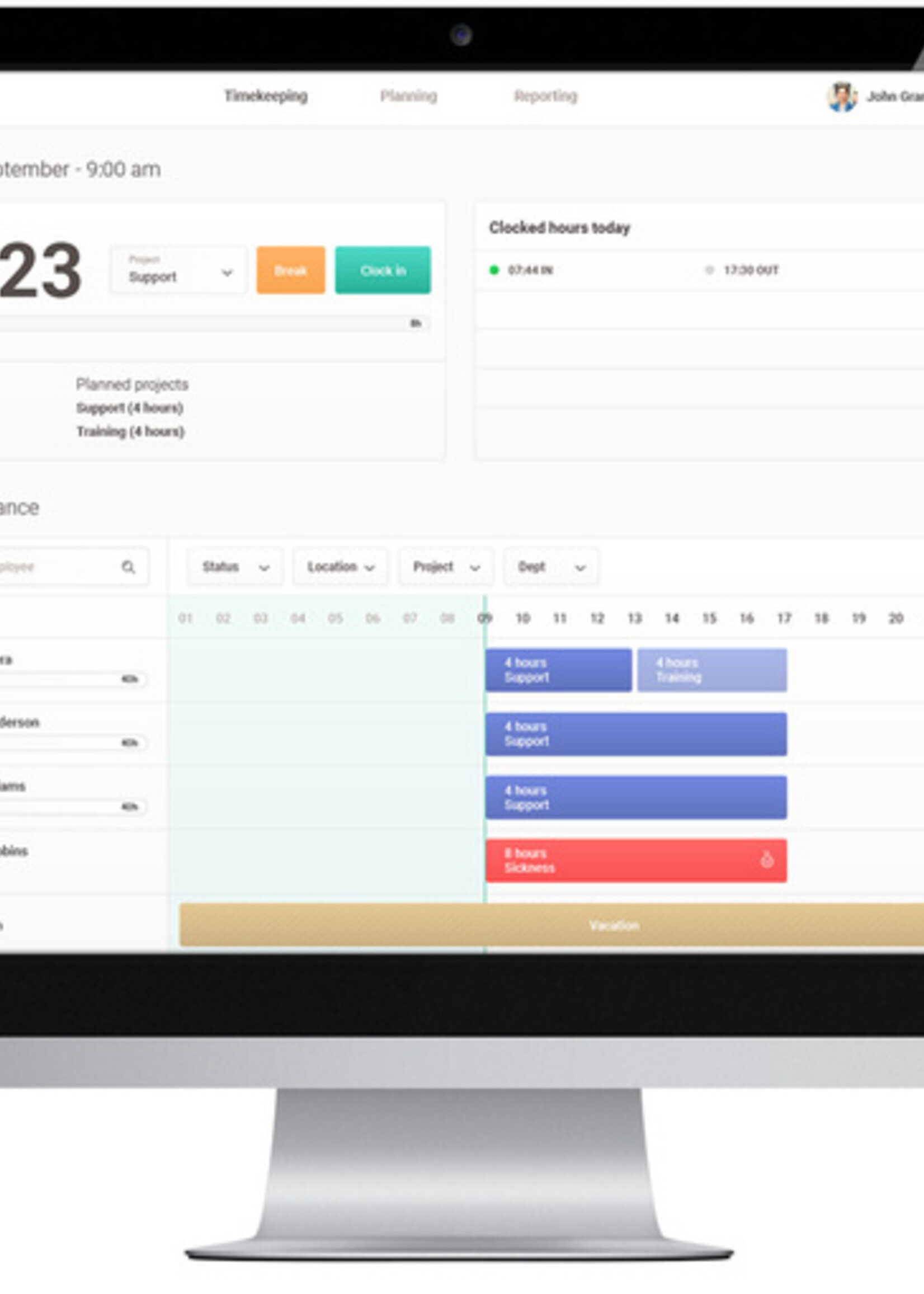 TimeMoto Pointeuse TimeMoto TM-818 SC