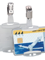 Durable Veiligheidspashouder Durable 8118 open met clip 54x85mm