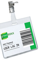 Durable Badge Durable 8003 avec pince paysage fermé 60x90mm