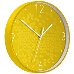 Horloge murale Leitz WOW jaune