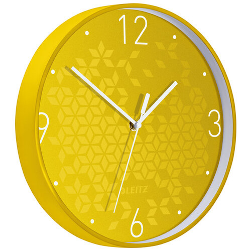 Leitz Horloge murale Leitz WOW jaune