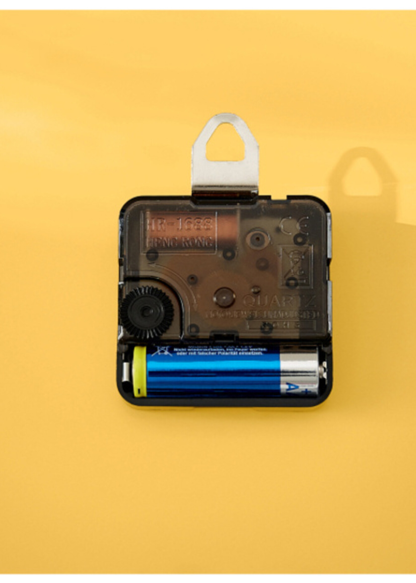 Leitz Horloge murale Leitz Cosy en verre jaune