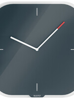 Leitz Horloge murale Leitz Cosy en verre gris