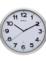 MAUL Horloge murale MAULstep RC Ø40x5cm Plastique argent/blanc