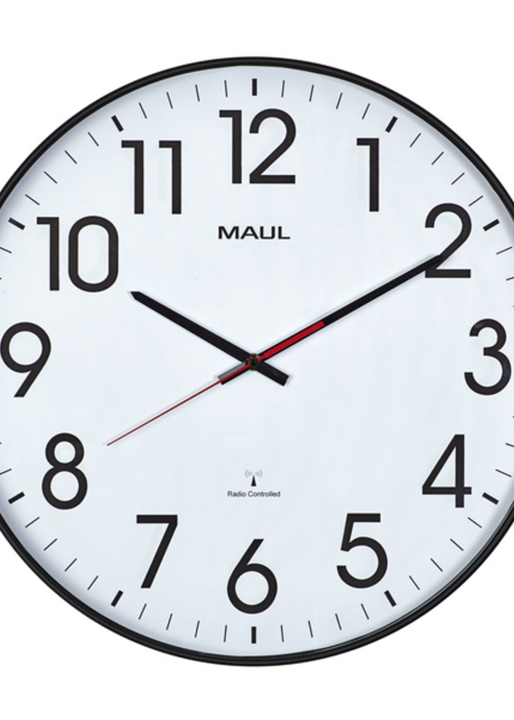 MAUL Horloge murale MAULclimb RC Ø47x5.5cm plastique argent/blanc