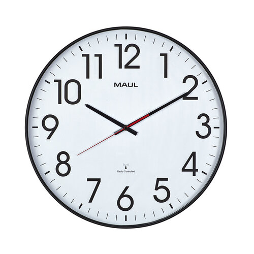 MAUL Horloge murale MAULclimb RC Ø47x5.5cm plastique argent/blanc