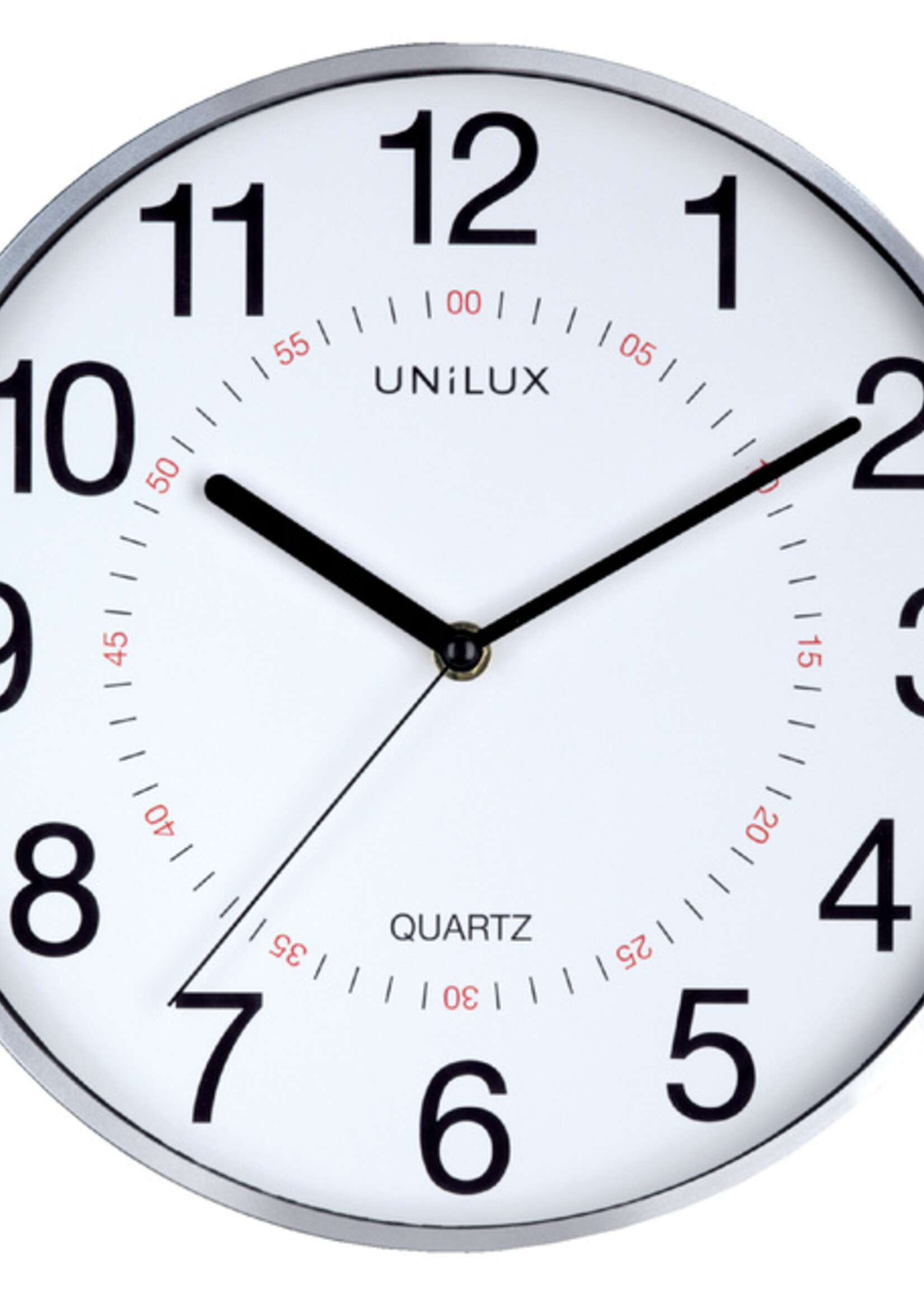 UNILUX Wandklok Unilux Aria Ø28,5cm zilvergrijs/wit
